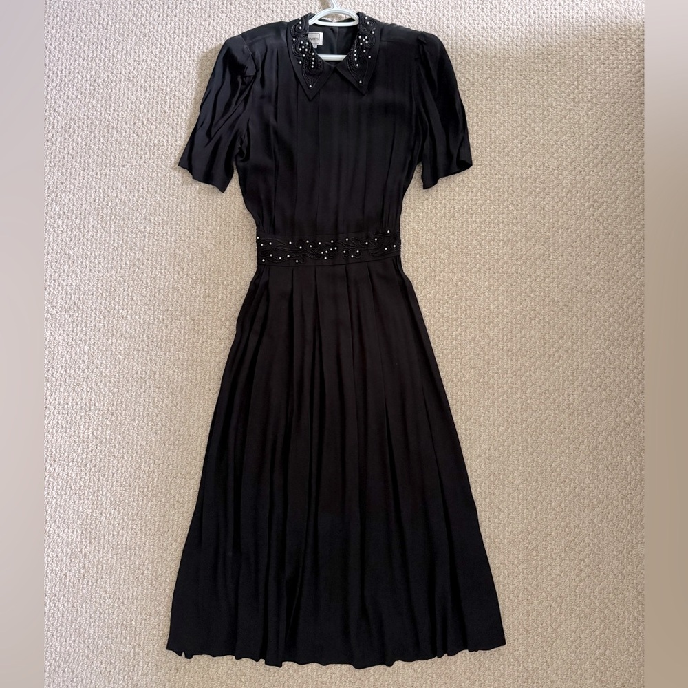 Karin Stevens Vintage 1980s Black Dress, 10 🦋